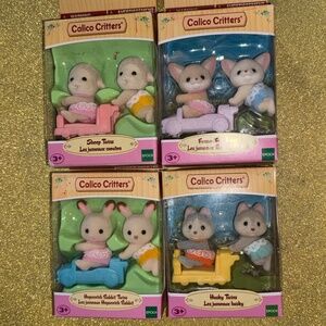 Calico Critters Twins Lot